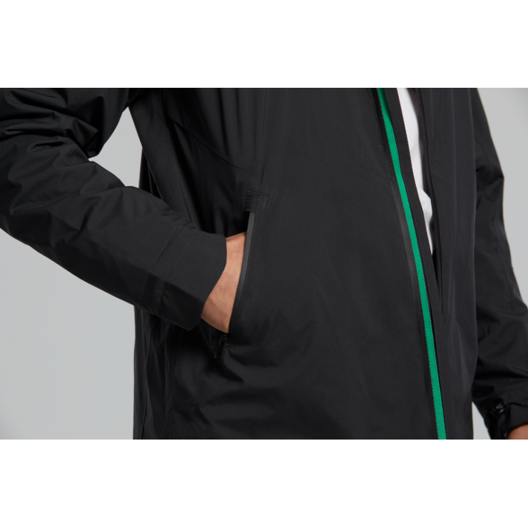 Basil Skane veste imperméable hommes, Noir S