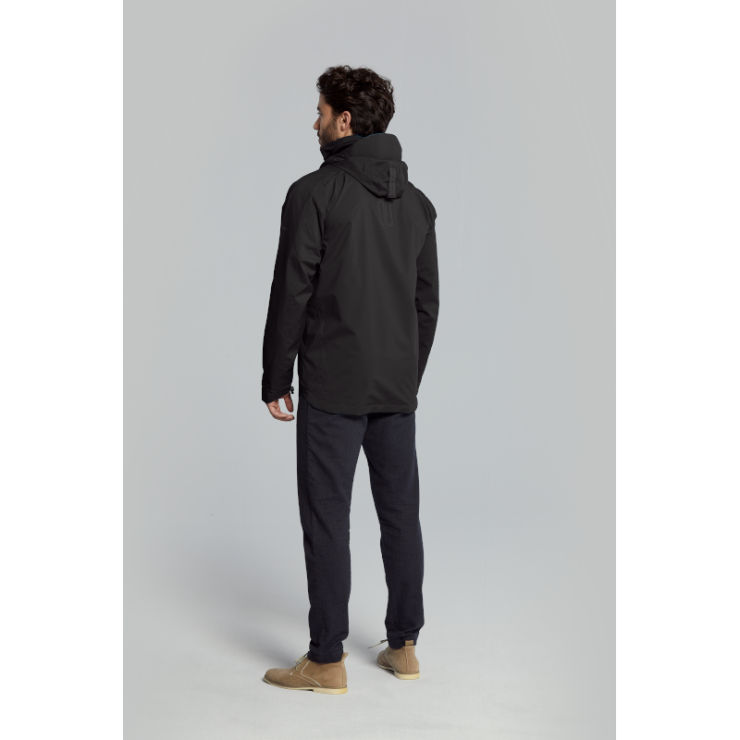 Basil Skane veste imperméable hommes, Noir S