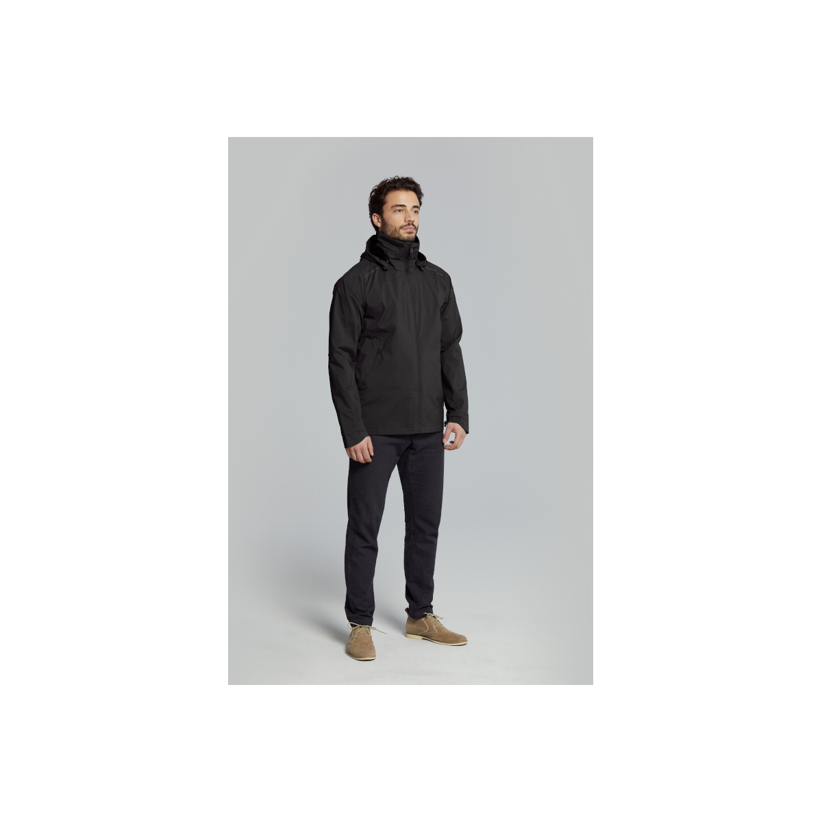 Basil Skane veste imperméable hommes, Noir XL