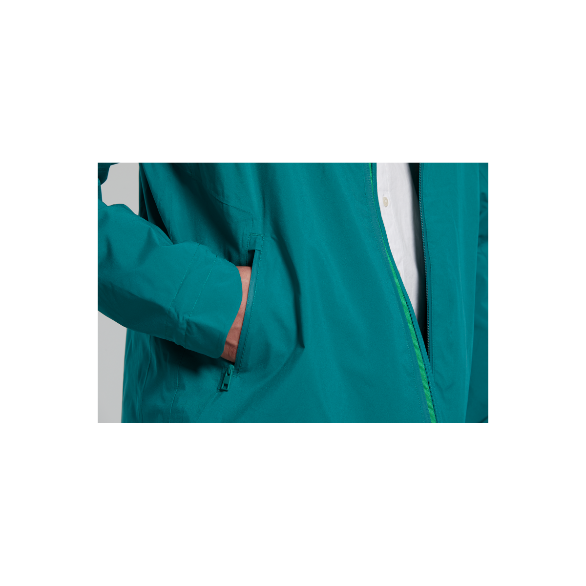 Basil Skane veste imperméable hommes, Vert S