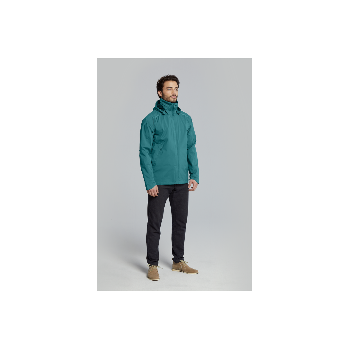 Basil Skane veste imperméable hommes, Vert XL