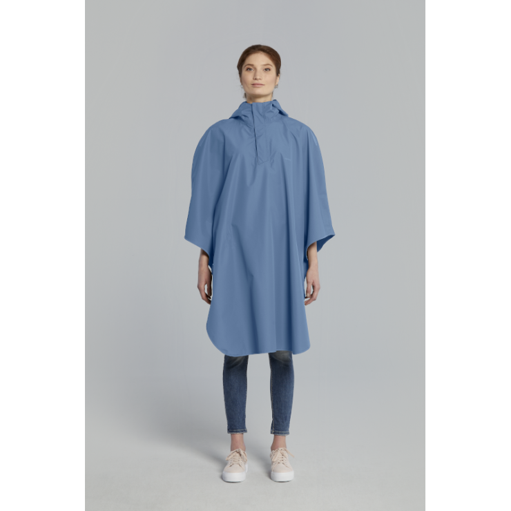 Basil Hoga poncho de pluie unisex Bleu taille unique