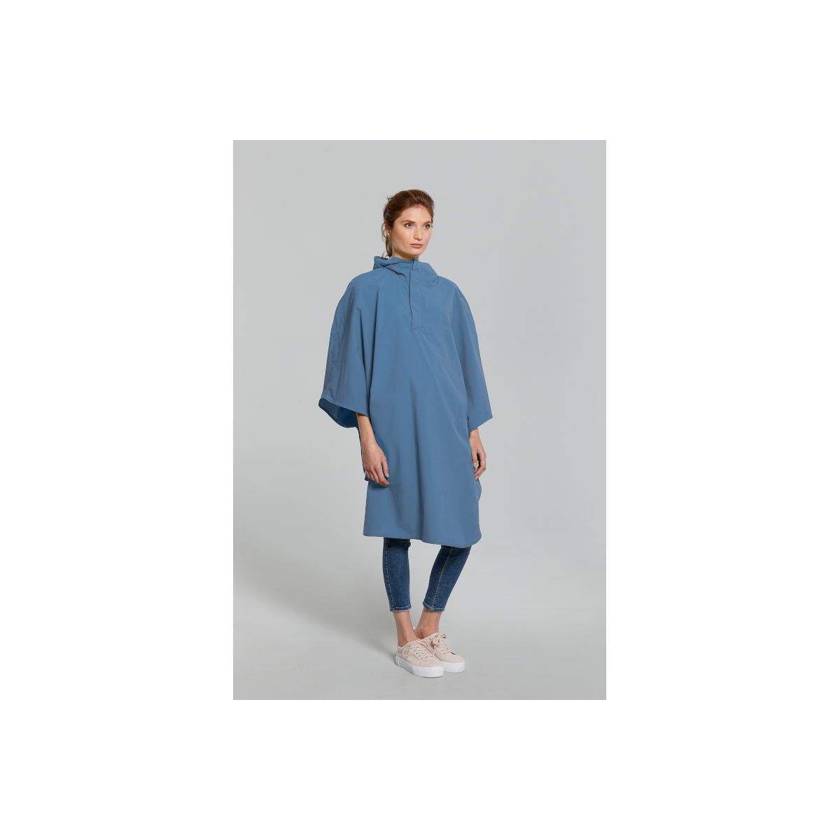 Basil Hoga poncho de pluie unisex Bleu taille unique