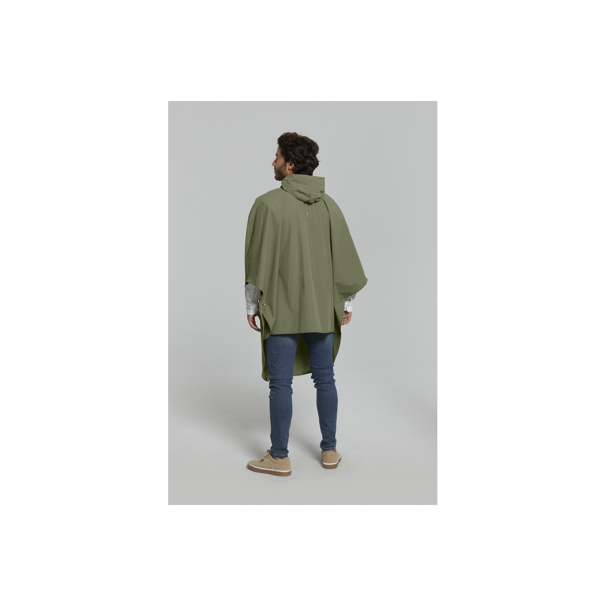 Basil Hoga poncho de pluie unisex Vert olive taille unique