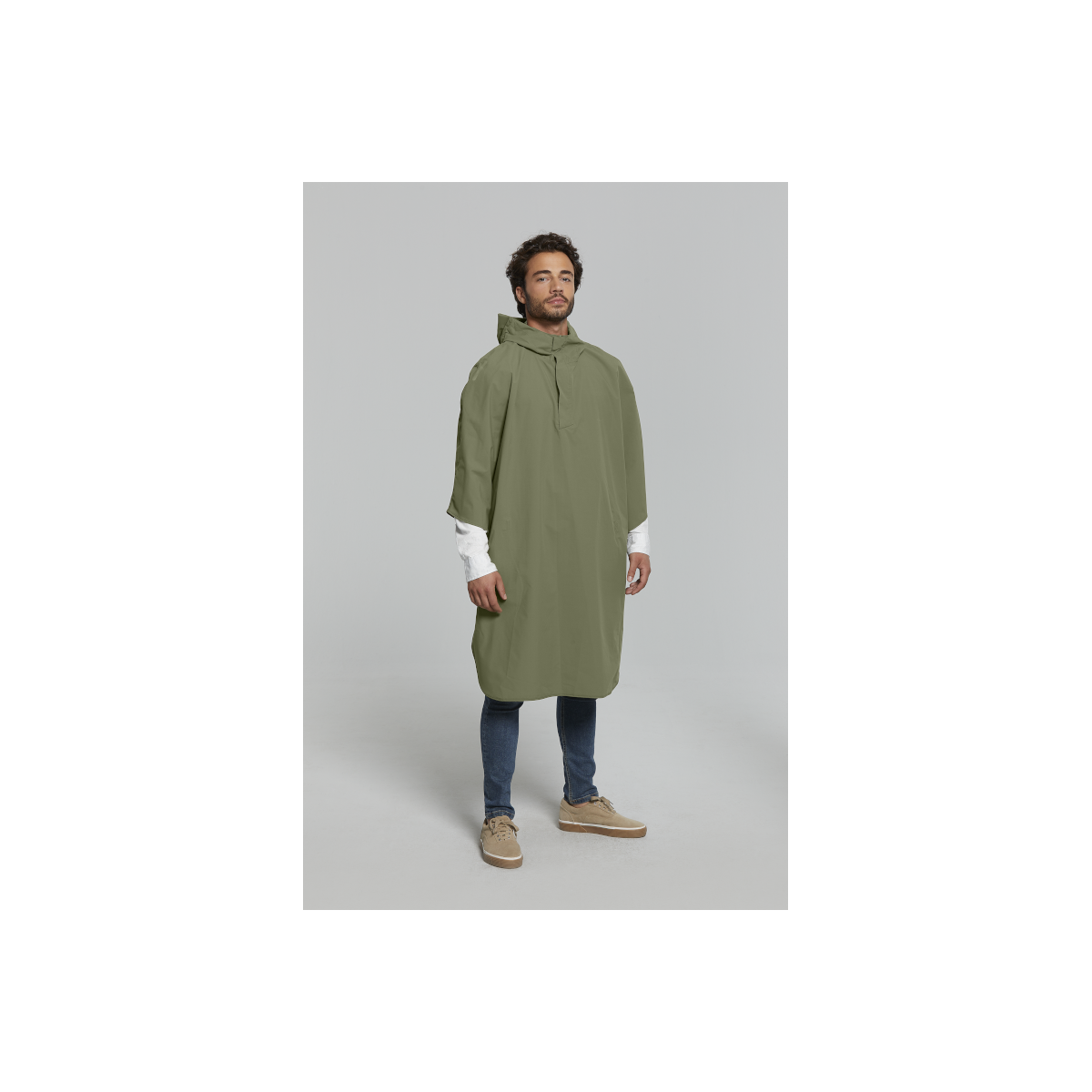 Basil Hoga poncho de pluie unisex Vert olive taille unique