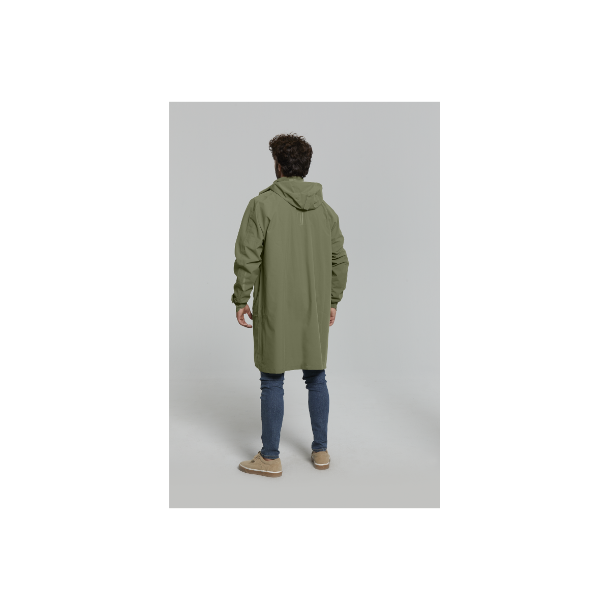 Basil Mosse poncho de pluie unisex, Vert olive taille unique