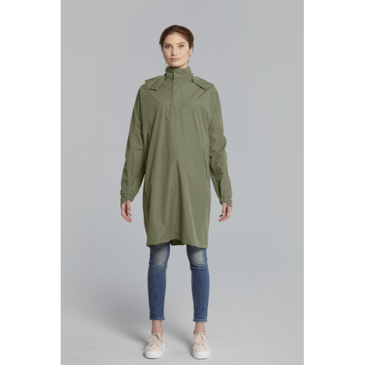 Basil Mosse poncho de pluie unisex, Vert olive taille unique