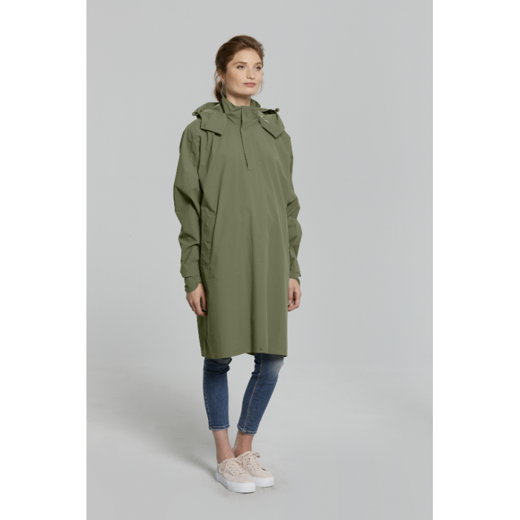 Basil Mosse poncho de pluie unisex, Vert olive taille unique