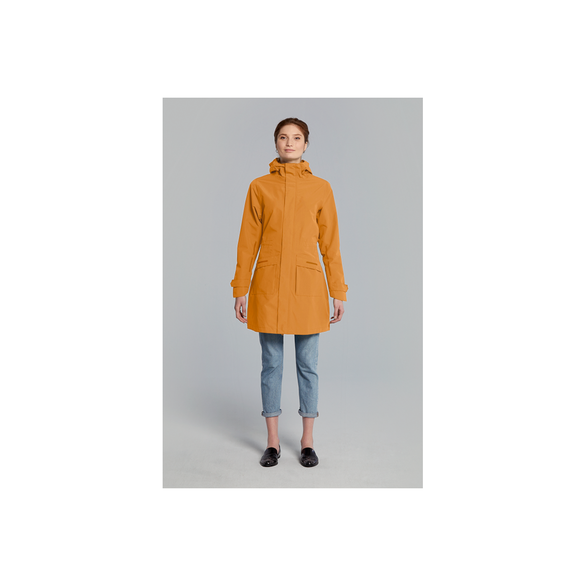 Basil Mosse veste de pluie Parka femmes Ocre  S