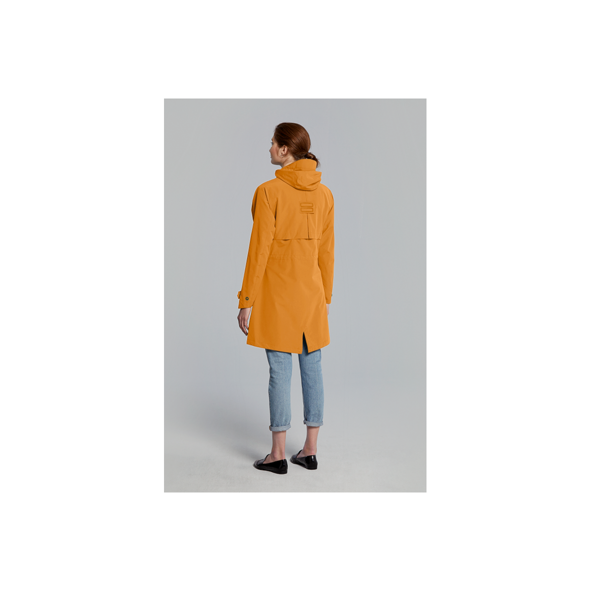 Basil Mosse veste de pluie Parka femmes Ocre  S