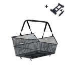 Basil Cento panier de vélo arrière S MIK, noir Basil Cento panier de vélo arrière S MIK, noir