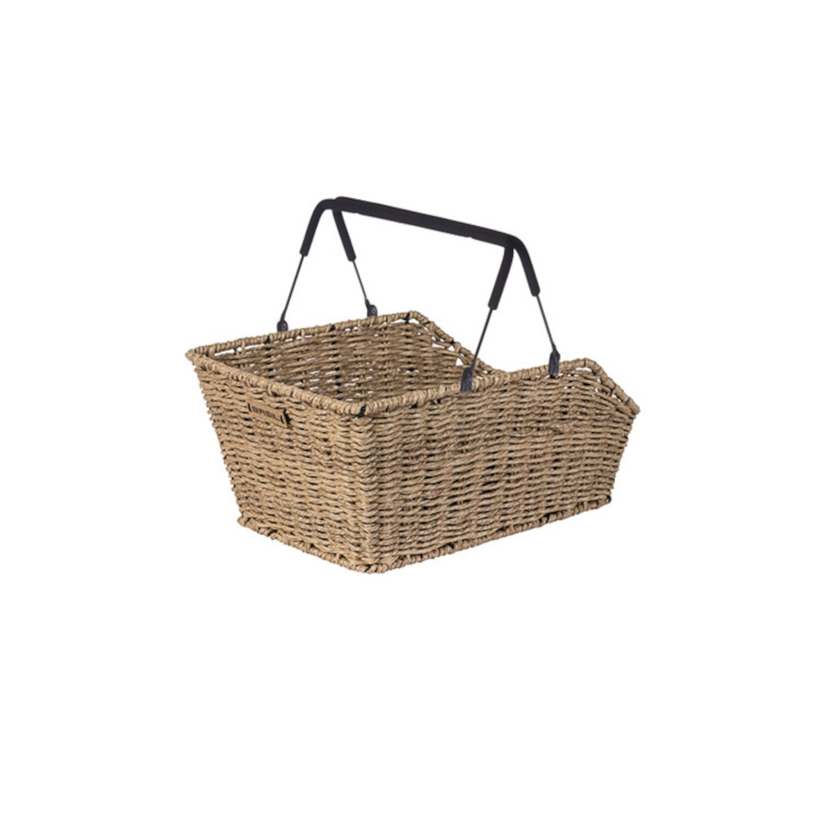 Basil Cento Rattan Look panier de vélo arrière MIK,seagrass