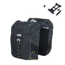 Basil Miles sacoche double MIK, 34L, black lime Basil Miles sacoche double MIK, 34L, black lime