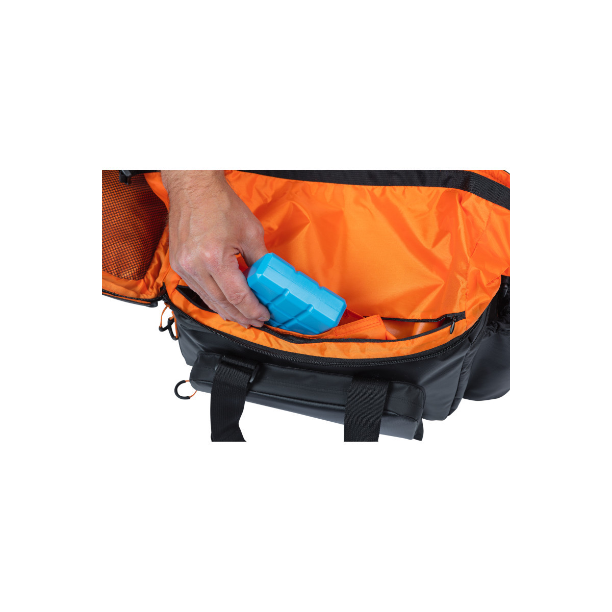 Basil Miles Tarpaulin trunkbag XL Pro MIK,9-36L,black orange