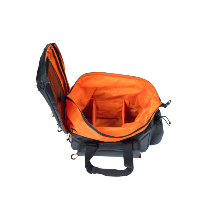 Basil Miles Tarpaulin trunkbag XL Pro MIK,9-36L,black orange