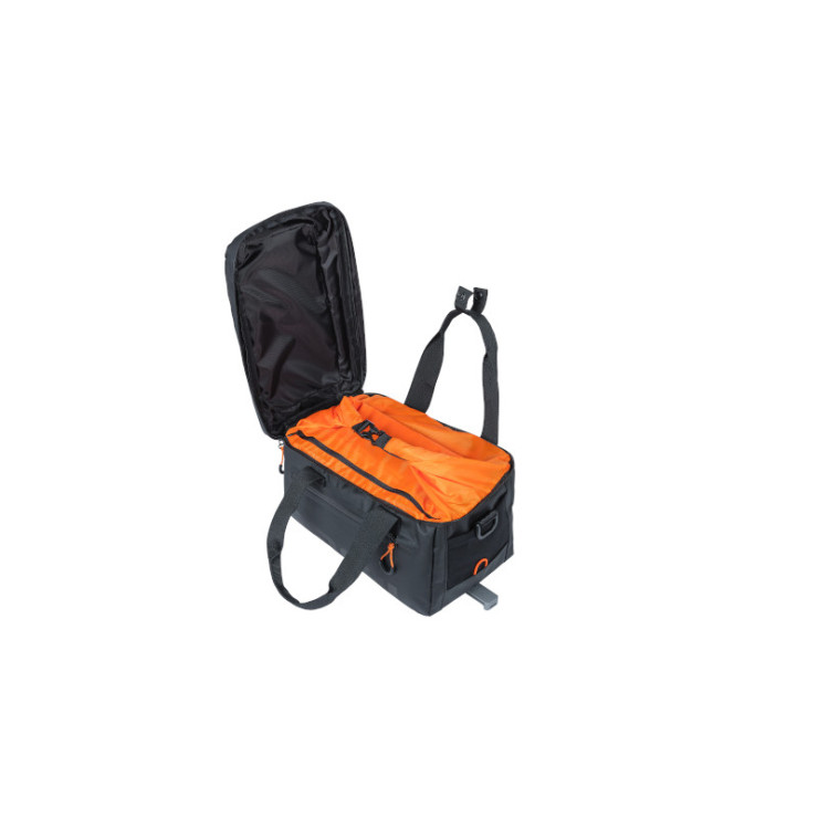 Basil Miles Tarpaulin sac. porte-bagage MIK, 7L, noir orange