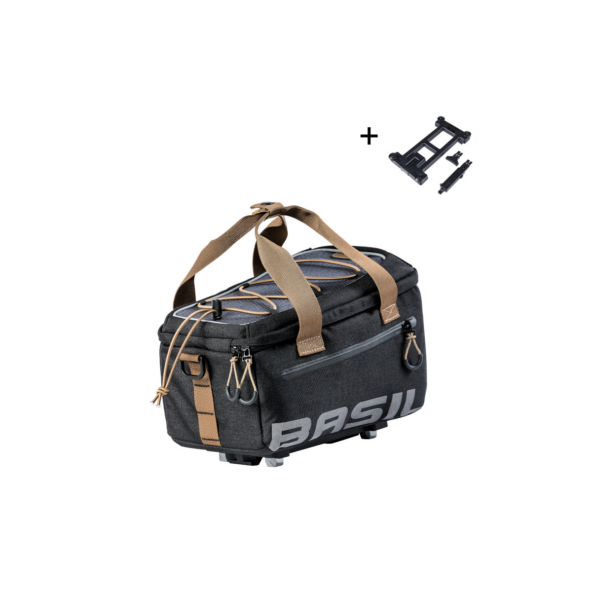 Basil Miles sacoche porte-bagage MIK, 7L, black slate Basil Miles sacoche porte-bagage MIK, 7L, black slate