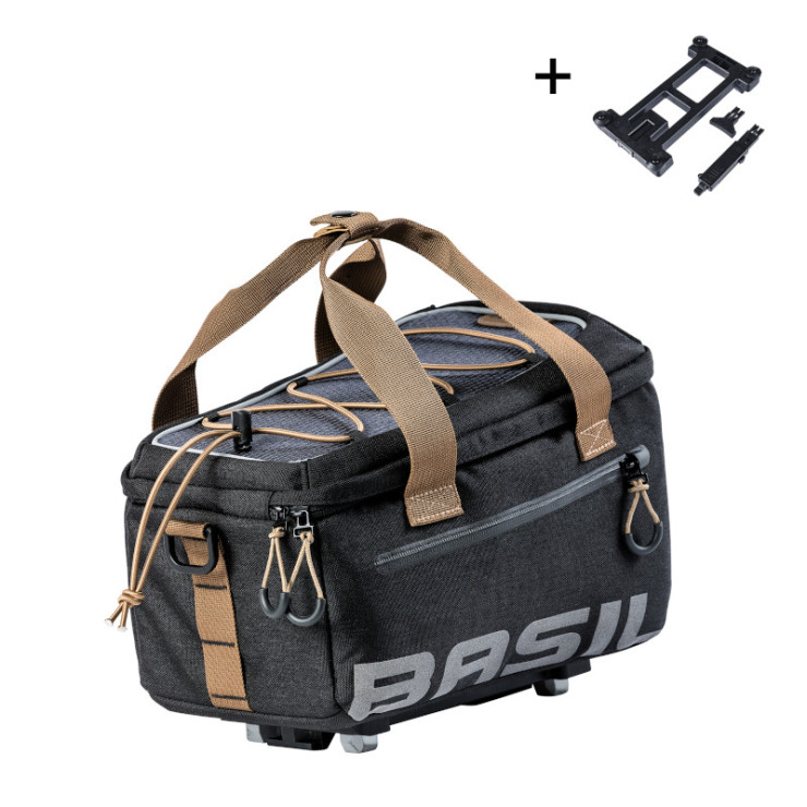 Basil Miles sacoche porte-bagage MIK, 7L, black slate