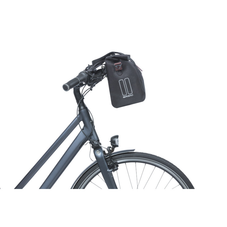 Basil City sac à main de vélo MIK-KF-hook, 8-11L, noir