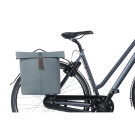 Basil City sacoche double de vélo MIK, 28-32L, graphite blue