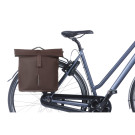 Basil City sacoche double de vélo MIK, 28-32L, roasted brown