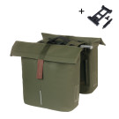 Basil City sacoche double de vélo MIK, 28-32L, moss green Basil City sacoche double de vélo MIK, 28-32L, moss green