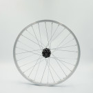 Roue 20" ARR, RL 6vit, jante alu simple paroi argent, écrous