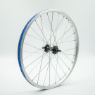 Roue 20" AV, jante alu simple paroi argent, écrous