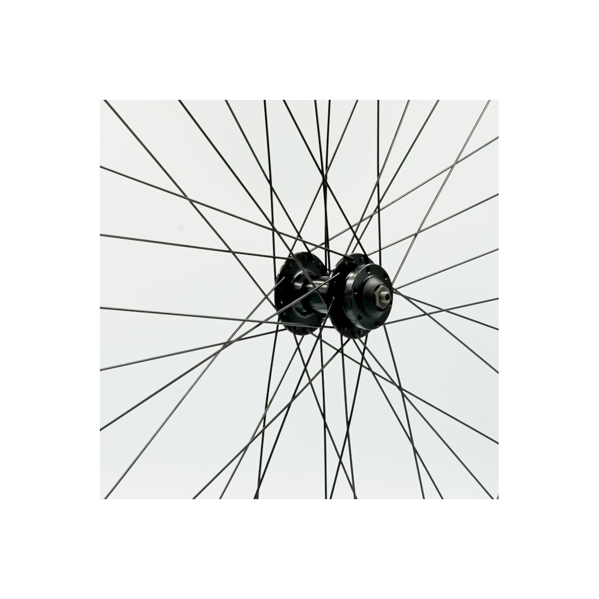 Roue 29" AV, jante alu double paroi noire, disc 6t, QR10