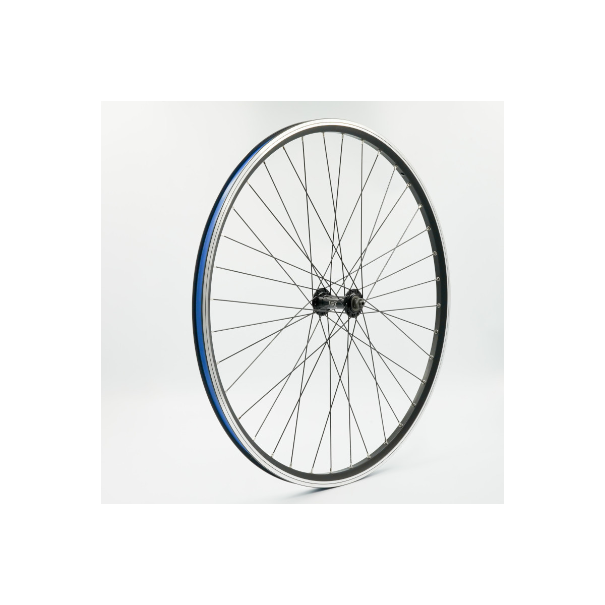 Roue 650B (27,5") AV, jante alu double paroi noire, QR10