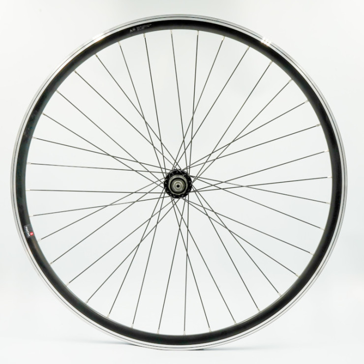 Roue 700C ARR k7, jante alu double paroi noire, QR10