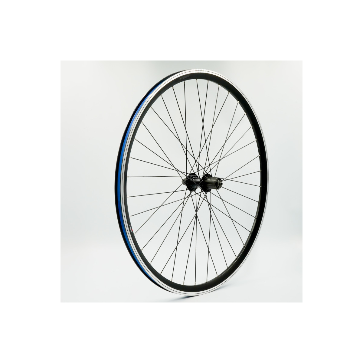 Roue 700C ARR k7, jante alu double paroi noire, QR10