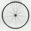 Roue 700C AV, jante alu double paroi noire, QR10
