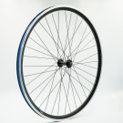 Roue 700C AV, jante alu double paroi noire, QR10