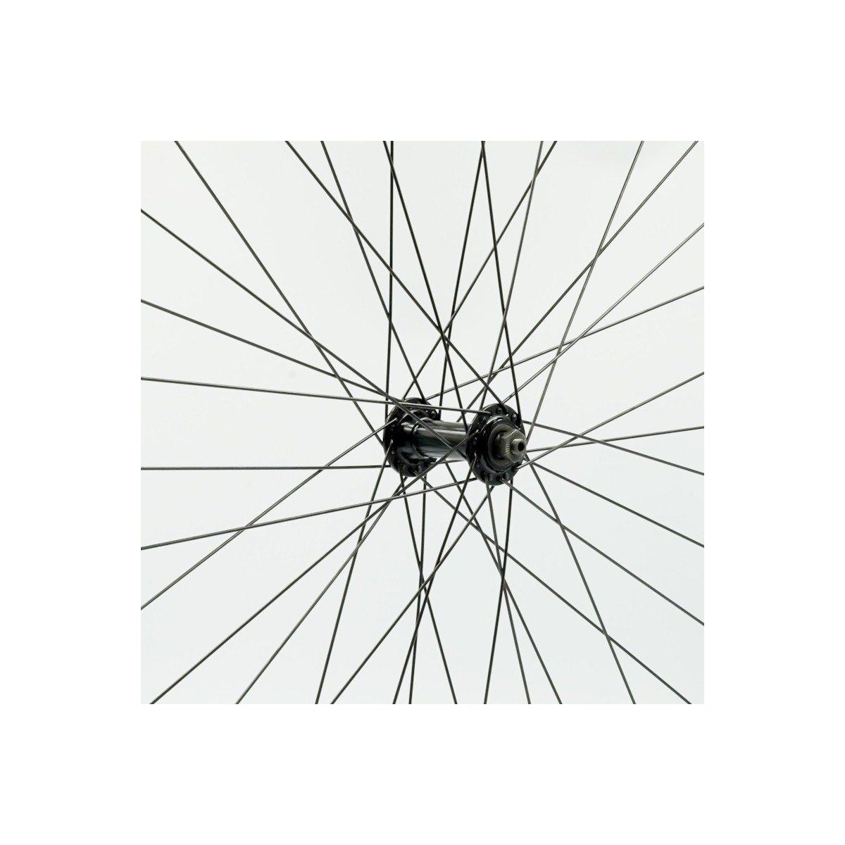 Roue 700C AV, jante alu double paroi noire, QR10