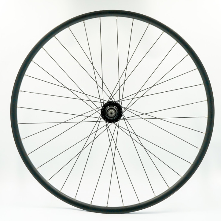 Roue 700VTC ARR k7, jante alu double paroi noire, disc 6t, QR10