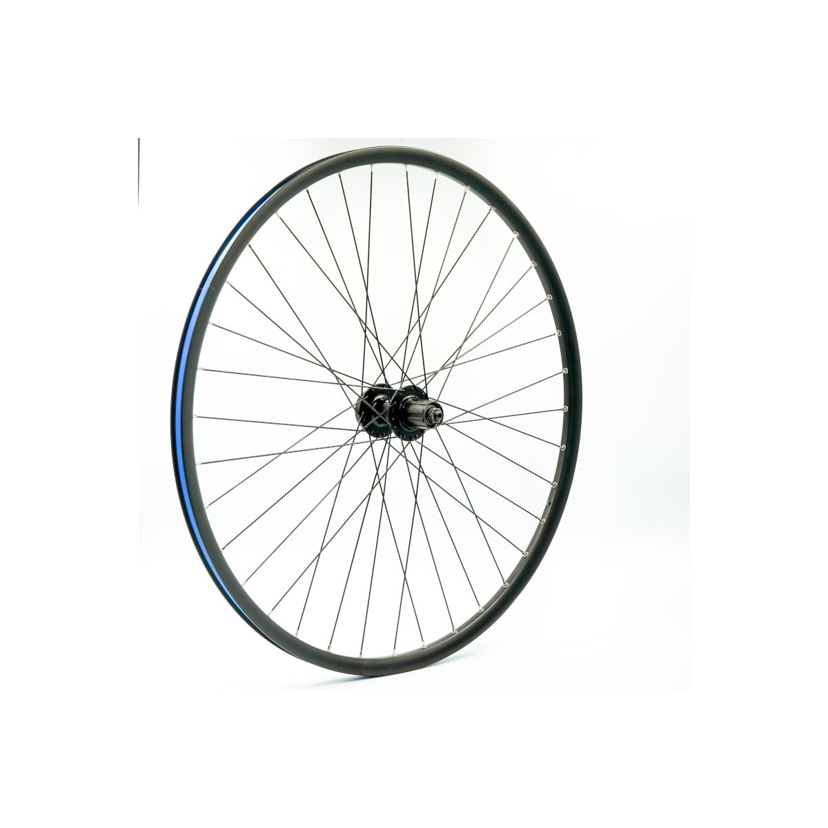 Roue 700VTC ARR k7, jante alu double paroi noire, disc 6t, QR10