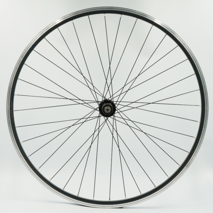 Roue 700VTC ARR k7, jante alu double paroi noire, QR10