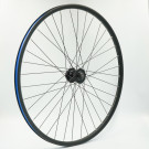 Roue 700VTC AV, jante alu double paroi noire, disc 6t, QR10