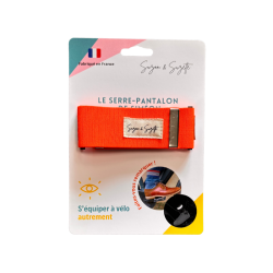 Banda de pantalón naranja...