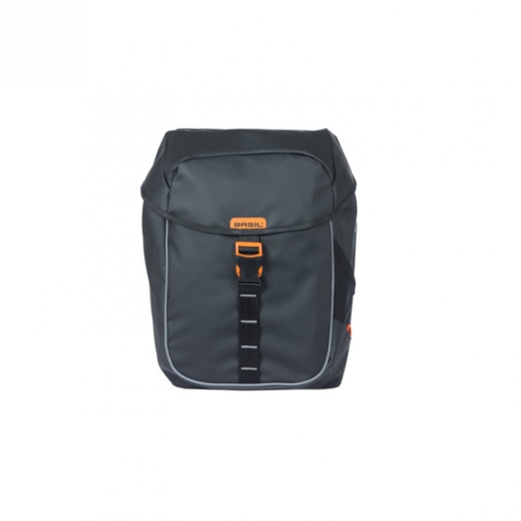 Miles Tarpaulin sacoche double, 34L, noir orange