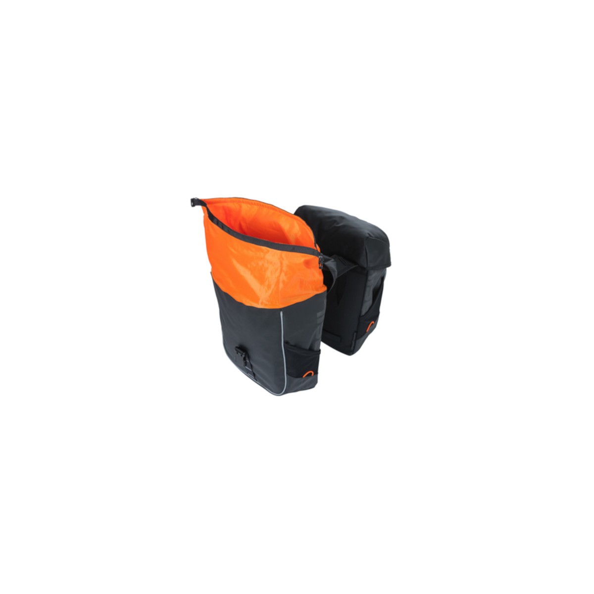 Miles Tarpaulin sacoche double, 34L, noir orange