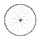 Roda traseira 650B URBAN, parede dupla, prateada, skid, QR10