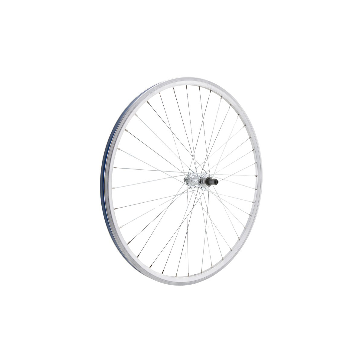 Roda traseira 650B URBAN, parede dupla, prateada, skid, QR10