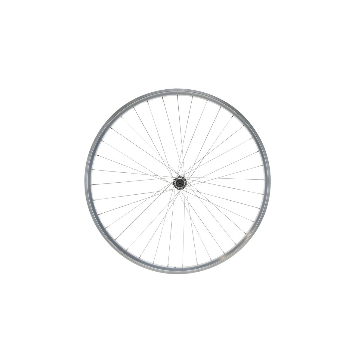 Rueda delantera 700 VTC, doble pared, plateada, pastilla, QR10