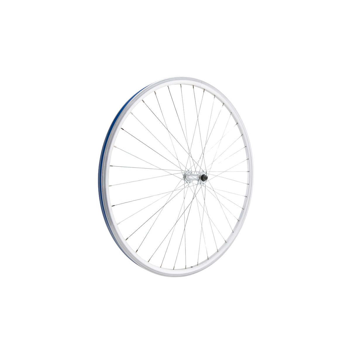 Rueda delantera 700 VTC, doble pared, plateada, pastilla, QR10