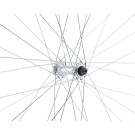 Roda dianteira 700 VTC, parede dupla, prateada, calço, QR10