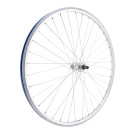Rueda trasera 700 VTC, doble pared, plateada, pastilla, QR10