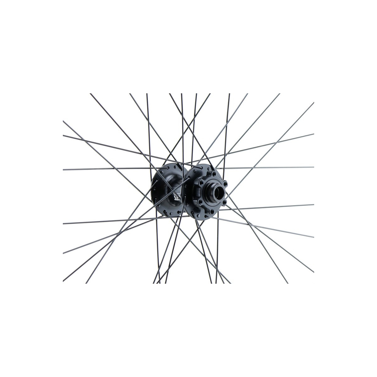 Rueda delantera 27,5" MTB/VAE, doble pared, negra, disco, 15 x 100