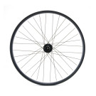 Roda traseira MTB/VAE de 27,5", parede dupla, preta, disco, 12 x 142